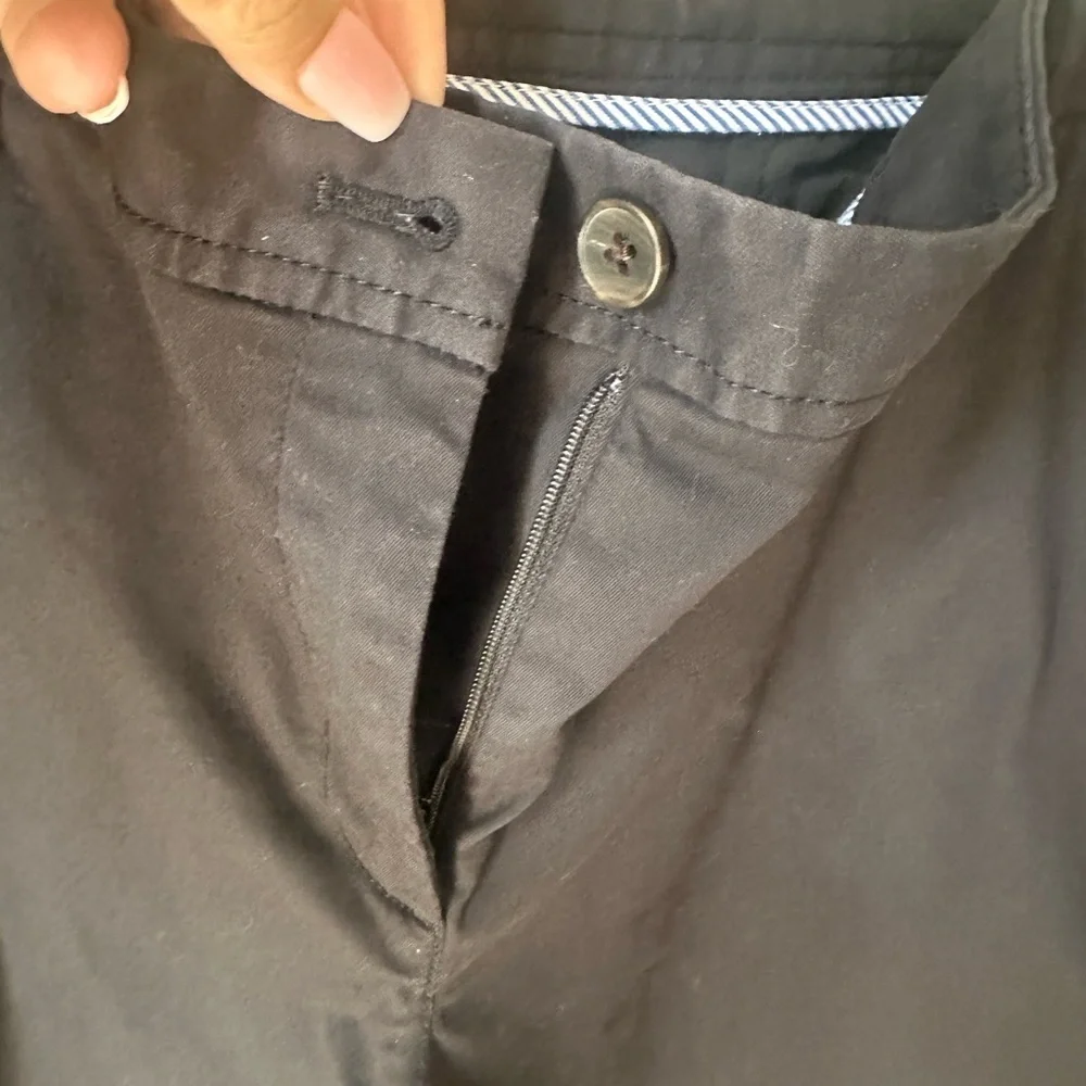 EUC TALBOTS Black Relaxed Chino Shorts Sz 12. No flaws, just too big for me.